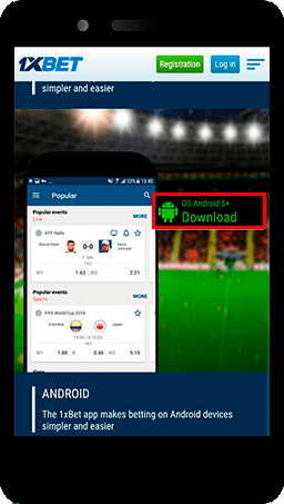  1xbet android download