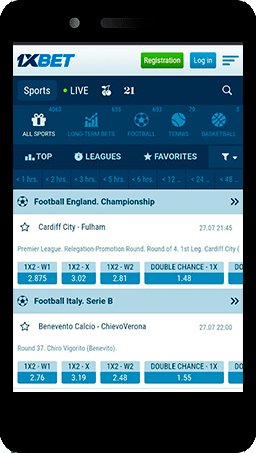  1xbet mobile sports